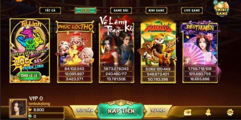 Cổng game IWIN sở hữu sảnh game Slot hấp dẫn